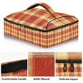 thumbnail image 2 of Iauyy Casserole Carrier for Hot Food Insulated Casserole Travel Carry Bag with Lid Food Warmer Bag for Party/Picnic,Vintage Red and Yellow, 2 of 7