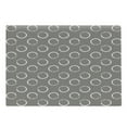 thumbnail image 1 of Taupe Cutting Board, Simple Pattern Ring Shapes Grungy Display with Brushstrokes Vintage Style, Decorative Tempered Glass Cutting and Serving Board, Large Size, Taupe White, by Ambesonne, 1 of 1