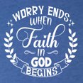 thumbnail image 5 of Wild Bobby Worry Ends When Faith In God Begins Inspirational/Christian Women Tri-Blend Racerback Tank Top, Vintage Royal, Medium, 5 of 5