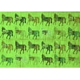 thumbnail image 1 of Ahgly Company Indoor Rectangle Abstract Green Modern Area Rugs, 5' x 7', 1 of 4