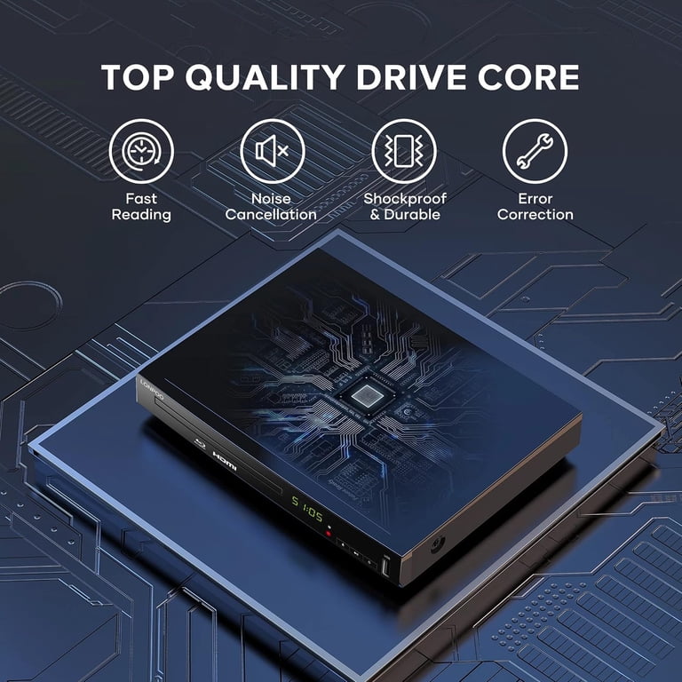 LONPOO, Blu-ray DVD Player, Full HD 1080p, HDMI Output - Walmart.com