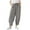 Grey, variant on Krdevn Girls' Linen-Blend Cropped Pants, Comfortable Wide-Leg Trousers with Pockets, Stylish Everyday Wear for Spring & Summer,13-14 Years