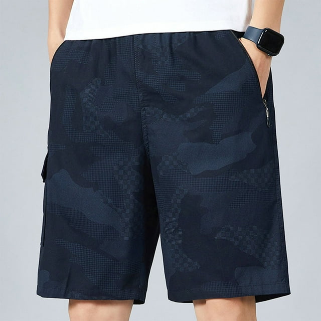 Shorts Imprimés Décontractés d'Été Capris Amples et Polyvalents en Coton Pantalons Droits