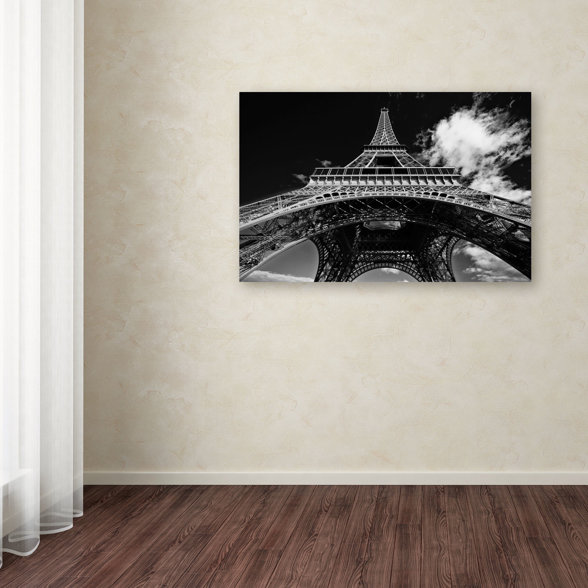 Trademark Fine Art "Paris Eiffel Tower 1" Canvas Art by Yale Gurney