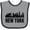 Heather and Black, variant on Inktastic New York Skyline Grunge Boys or Girls Baby Bib