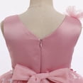 thumbnail image 5 of IBTOM CASTLE Toddler Girls Butterfly Birthday Dress Ruffle Tulle Flower Girl Wedding Pageant Formal Party Dress Floral Shiny Butterfly for Photo Shoot 18-24 Months Dusty Pink, 5 of 7
