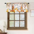 thumbnail image 2 of Fall Pumpkin Valance Curtain for Kitchen,Orange Autumn Gnome Thanksgiving Harvest Window Treatment Valances for Bedroom Living Room Bathroom, 54x18 inch, 2 of 5