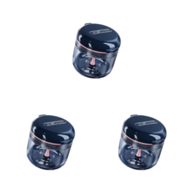 Youkk Convenient And Separation - Hassle-Free Denture Maintenance Denture Storage - And Effective And Unique Practical Sapphir e Blue 3Set