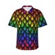 thumbnail image 1 of Fotbe Dragon Scales Camisa Hawaiana para Hombre Unisex – Camisa Casual de Verano con Botones de Manga Corta de Algodón y Lino,3X-Large, 1 of 7