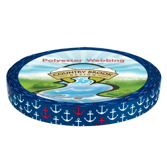 Country Brook Design® Anchors Away Lite Tape (3/4 Inch, 50 Yards)