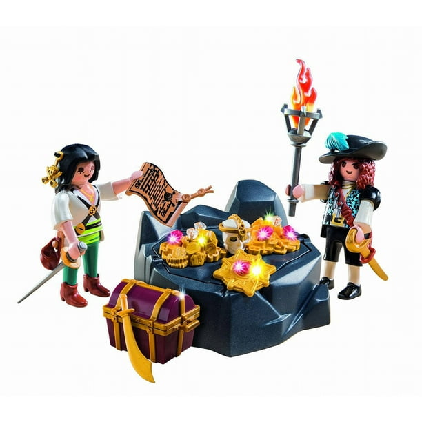 Crush Suffocate In reality PLAYMOBIL Pirate Treasure Hideout Playset - Walmart.com