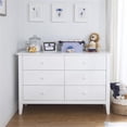 thumbnail image 2 of Carter's By DaVinci Morgan Commode Double à 6 Tiroirs, Blanc, 2 of 12