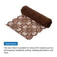 thumbnail image 3 of Unique Bargains Lace Ribbon 10 Yards 7 Inch Lace Flower Trim for Craft Headbands Wedding Dark Brown, 3 of 5