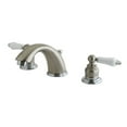 thumbnail image 1 of Kingston Brass KB977B Robinet de Lavabo Victorien à Grand Diffusion, Centre Réglable de 8 Pouces, Nickel Brossé/chrome Poli, 1 of 1