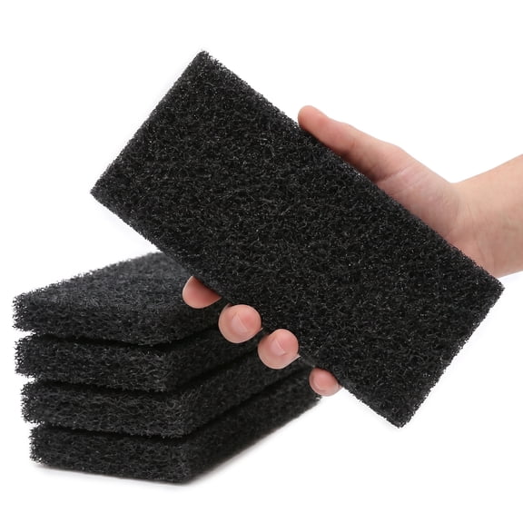 Kleen Handler Cleaning and Stripping Pad, Scouring, Abrasive Scrub, Black (Pack of 5)
