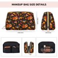 thumbnail image 5 of Gaeub Autumn Hedgehog and Fox Cute Printed Travel Cosmetic Bag,Makeup Bag, Large Capacity Toiletry Bag for Women, Portable Pouch Make Up Organizer with Zipper and Divider, 5 of 8