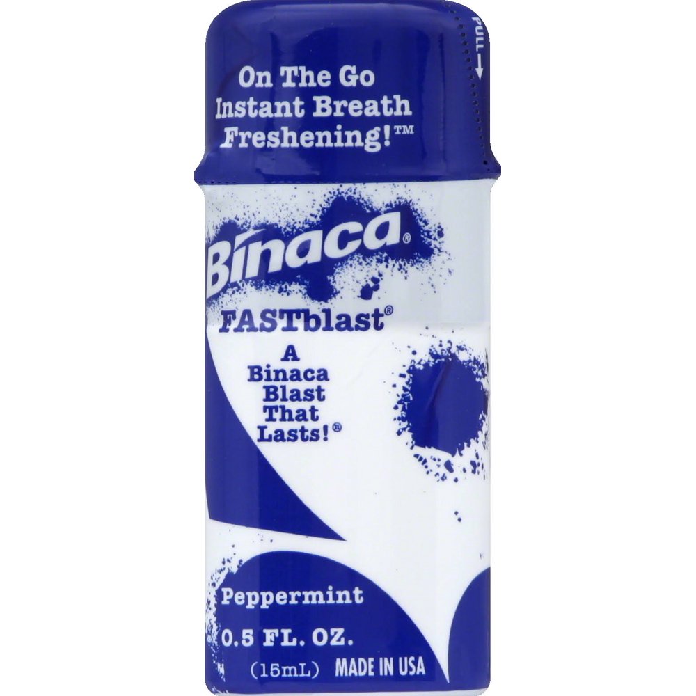 Binaca Fast Blast Breath Spray PepperMint 0.50 oz