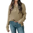 thumbnail image 2 of JINMGG 2026 Fall Winter Plus Size Sweaters for Women,Fashion Women Solid Long Sleeve Pullove Turtleneck-Neck Casual Sweater Tops, 2 of 6