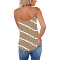 thumbnail image 2 of Yuemengxuan Women Summer Tank Tops, Stripes Spaghetti Straps V-Neck  Low-Cut Sleeveless Long Vest, 2 of 3