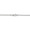 thumbnail image 4 of Collier Pendentif Chaîne Cubetto Omega Serpent Rond en Or Blanc 14k 20 Pouces 1.1mm, 4 of 9