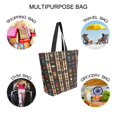 thumbnail image 7 of FORMRS Womens Canvas Tote Bag with Zipper Inner Pocket Shoulder Handbag, Beige Geometric, 7 of 7