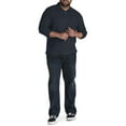 thumbnail image 2 of Harbor Bay by DXL Big and Tall Men's Honeycomb Pique Polo Shirt, Navy, 4XL, 2 of 5