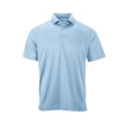 thumbnail image 2 of Paragon B14071255 Preakness Micro Mesh Polo T-Shirt, Blue Mist - Large, 2 of 2