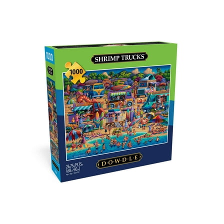 Buffalo Games 1000-Piece Eric Dowdle Shrimp Trucks Interlocking Jigsaw Puzzle for Adults Ages 14 