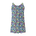thumbnail image 5 of IROINNID Women's Beach Dresses Sexy Hawaiian Tropical Sleeveless Sling Loose Shift Dress Boho Prints Drop Waist Dress, 5 of 5