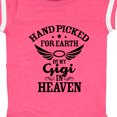 thumbnail image 4 of Inktastic Handpicked for Earth by My Gigi in Heaven with Angel Wings Boys or Girls Baby Bodysuit, 4 of 5
