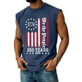 thumbnail image 3 of Youpwaven 250 Anniversary USA Shirt for Men, 1776 We The People Patriotic Tank Top, 250 Year American Anniversary Flag Muscle Tee, 3 of 6