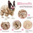 thumbnail image 5 of STHRGFHY Dog christmas coats,Dog Coat,Warm Dog Jacket,Fullbody Winter Coat Snowsuit for Dogs,Waterproof Puppy Puffer Jacket Snow Coats with Legs, Pet Fleece Vest Coats for Small Dogs(Gold XXL), 5 of 8