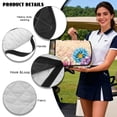 thumbnail image 6 of Psesaysky Universal Golf Cart Seat Covers, Seat Blanket with 4 Pockets and Non-Slip Backing for EZGO TXT/RXV & Club Car DS/Precedent, Breathable, All-Season Comfort (Cute Highland Cow Flower), 6 of 8