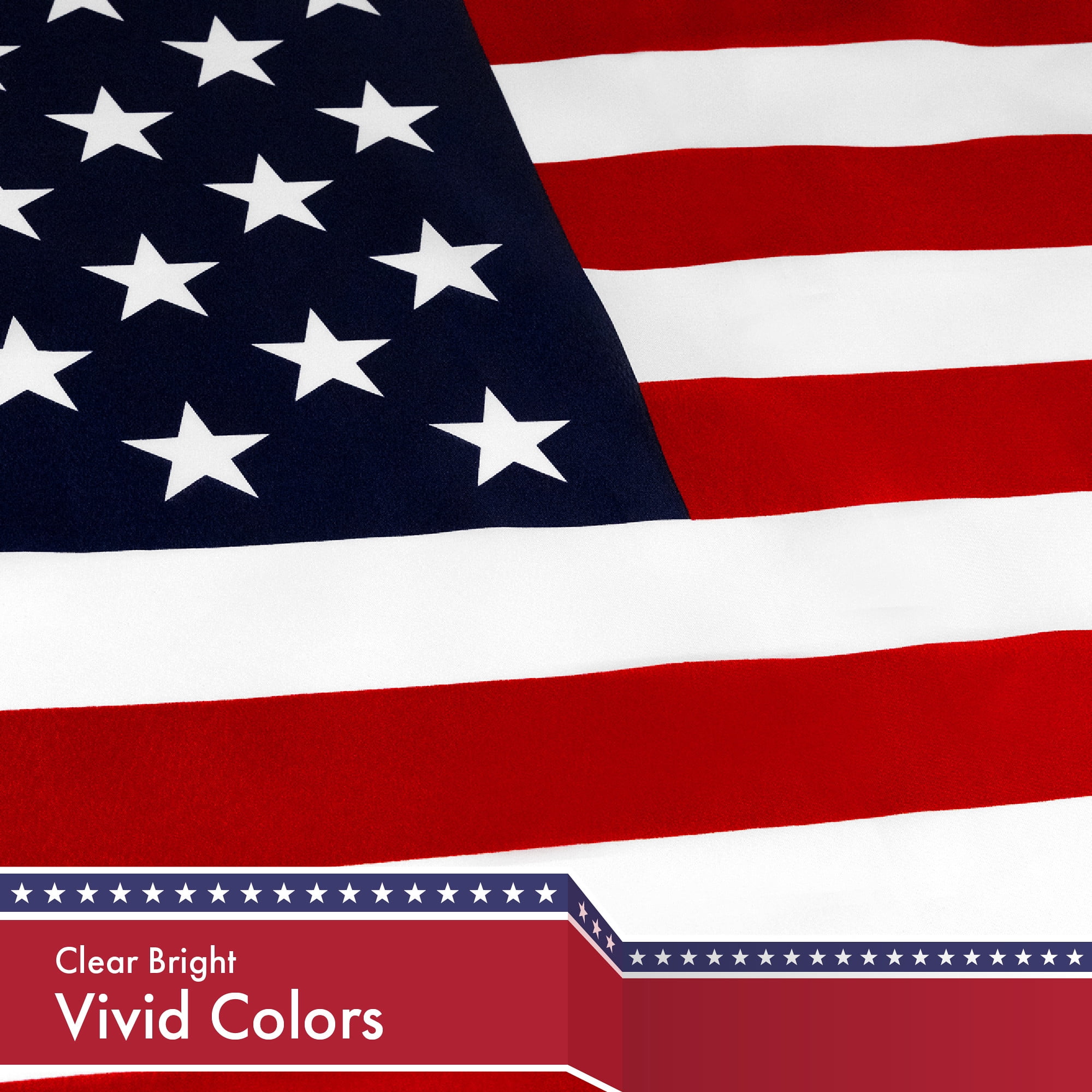 G128 2 Pack: American USA Flag | 4x6 Ft | LiteWeave Pro Series Printed 150D Polyester | Country Flag, Indoor/Outdoor, Vibrant Colors, Brass Grommets, Thicker and More Durable Than 100D 75D Polyester
