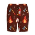 thumbnail image 4 of Wukai Fire Extinguisher Men’s Short Pajama Pants With Pockets Soft Sleep Pj Shorts for Men-3X-Large, 4 of 6