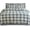 Plaid Navy/Aqua, variant on 4-Piece Cotton Flannel Sheet Set, Deep Pocket Fitted, Cali King, Navy