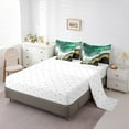 thumbnail image 3 of YST Marble Aesthetic 7pcs Comforter Set, Abstract Mountain Fluid Bedding, Full Size, 3 of 4