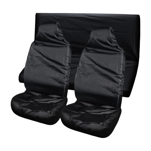 Agiufgs Waterproof Car Seat Cover, Protects Original Seats From Dirt and Damage, for Universal for Most Vehicles Setup, Black, 1set