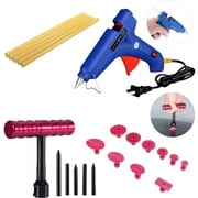 Dent Puller Tools Dent Lifter with Dent Removal Pulling Tabs 20W Hot Melt Glue Gun Pro Glue Sticks for Vehicle SUV Car Hail Damage Removal