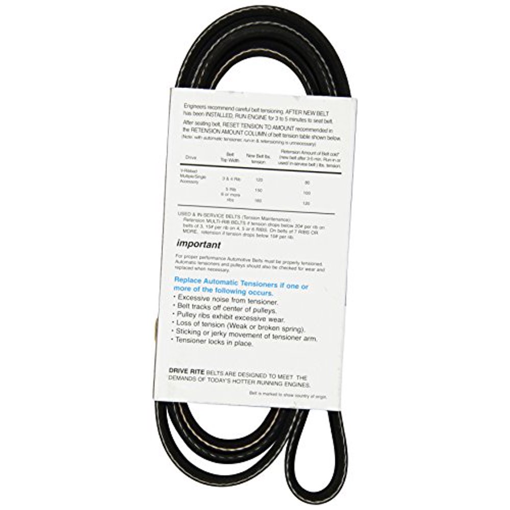DAYCO BELTS/HOSES DRIVE RITE BELT
