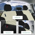 thumbnail image 4 of For 2021-2024 Toyota Sienna FH Group Neoprene Custom Fit Waterproof Car Seat Covers  - Beige 3rd Row, 4 of 4