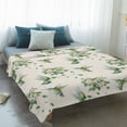 thumbnail image 4 of Summer Botanical Blanket Soft Cozy Warm Throw Blanket for Couch, Plush Fuzzy Flannel Fleece Blankets for Sofa, Green Spring Floral Birds Vintage Bed Blankets Lightweight Gifts for Women, 50"x60", 4 of 9