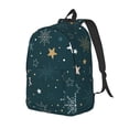 thumbnail image 1 of Vsdgher Christmas Snowflake Print Canvas Backpack Travel Rucksack Unisex Knapsack 15.7/17.7Inch Laptop Backpack for Work,College-Small, 1 of 5