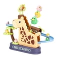 thumbnail image 1 of Divertido juego de subir escaleras con animales pequeños, animales encantadores que persiguen el juego de pista de carreras para niños y niñas de 3, 3 piezas animales, 1 of 8