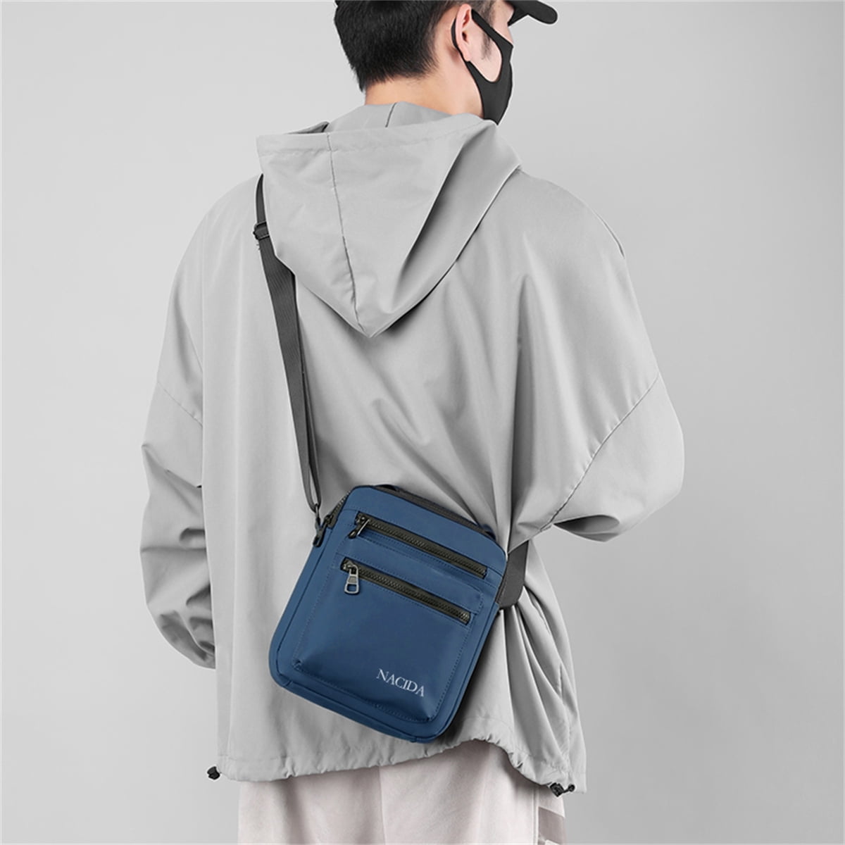 Sovegavy Mens Messenger Bags Small Shoulder Bags Crossbody Bags for Outdoor Work Business