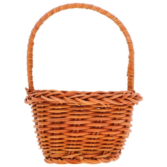 Minkissy 1Pack Light Brown Decorative Basket For Special Occasions