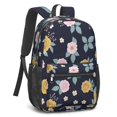 thumbnail image 2 of Pioneer Flower Floral Print Pattern 17" School Backpacks for Teens,Waterproof Oxford Fabric,S-Shape Padded Straps for School,Travel,Hiking,Camping, 2 of 6
