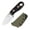 Black, variant on Kizer Beaver D2 Steel Fixed Blade Hunting Knife, 2.75 inch, Olive Green G10 Handle, Survival EDC