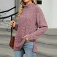 thumbnail image 5 of Plebaso Womens Turtleneck Sweater Lightweight Long Sleeve Knit Pullover Sweaters Fall Winter Tops for Women, 5 of 6