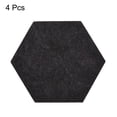 thumbnail image 3 of Fieltro Posavasos, 4uds Hexagonal Absorbente Almohadilla Posavasos para Bebida Copa Olla Cuenco Jarrón, Oscuro Gris, 3 of 5